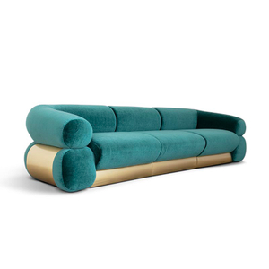 Heiße Verkäufe Wohnzimmermöbel Sofa Moderne 3-Sitzer-Sofas gepolstert mit Ottoman Home Sofa Set Möbel