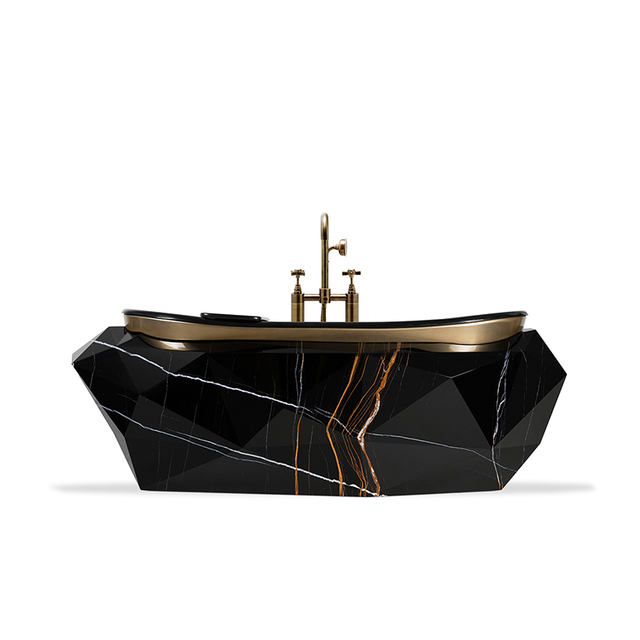 Moderne Hotelbadewanne aus Fiberglas mit Wasserhahn-Design 